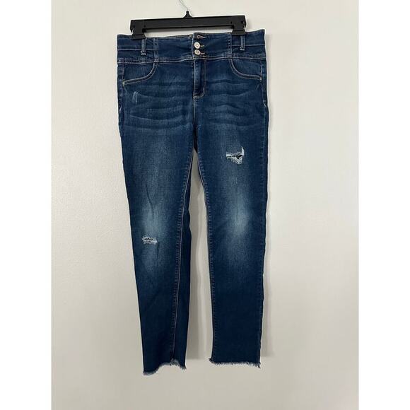 Jordache Raw Hem 3 Button Jeans sz Girls 18 - Picture 1 of 4